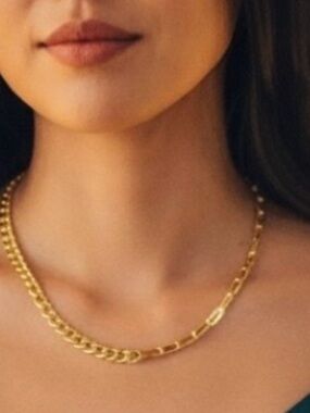 Madewell Gold Cuban Link Collar/Choker